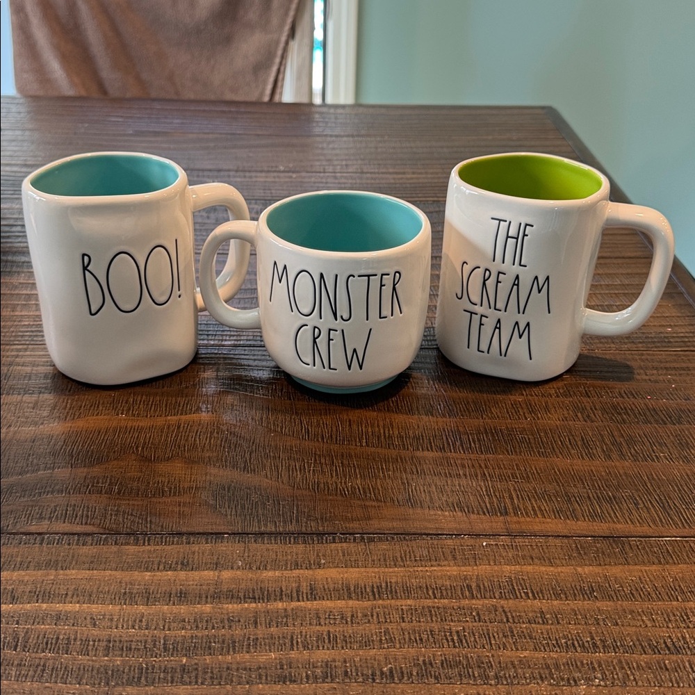 Set of 3 Rae Dunn Disney Pixar Monsters Inc Mugs